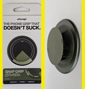 OhSnap Snap 4 Luxe Magnetic Phone Grip & Stand For MagSafe phone - Green - Picture 1 of 4