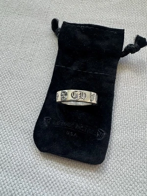 Anillo espaciador Forever de plata de ley .925 de cromo de 6 mm 8 NUEVO Foto 1 de 4