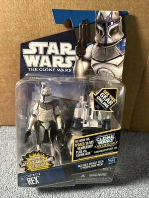 2011 Star Wars 3.75” The Clone Wars Captain Rex CW62 figure NIB Damage - Image 1 of 4