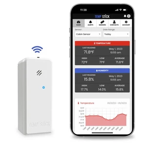 Temp Stick WiFi Temperature & Humidity Sensor 24/7 Monitoring & Alerts (White) - Picture 1 of 9