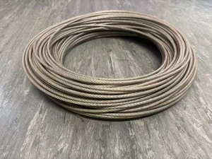 100 yards of 304 Stainless Steel Wire Rope Cable Rigging PVC  Plastic Coated 5mm - Picture 1 of 5