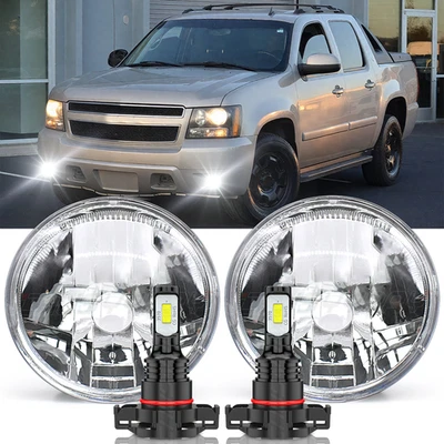 Fit For Chevrolet Avalanche 2007-2013 Clear Lens LED Fog Light Front Bumper Lamp - Image 1 of 4