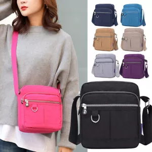 Waterproof Womens Messenger Cross Body Ladies Handbag Bag Shoulder Bag Purse - Picture 1 of 22