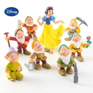 8Pcs/Set Cute Snow White And The Seven Dwarfs Action Figure Snow Princess Dolls - Picture 1 of 6