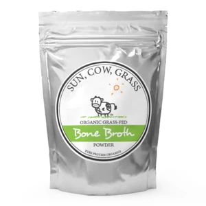 Polvo de caldo de huesos - proteína orgánica pura - alimentado con pasto (300 g) - Imagen 1 de 5