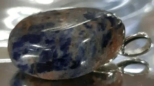 Ciondolo con SODALITE naturale grezzo minerale pendente pietra gemma cristallo e - Picture 1 of 4