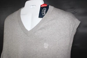 CHAPS RALPH LAUREN POLO LIGHT GREY V-NECK SLEEVELESS SWEATER VEST SZ: 3XB NWT - Picture 1 of 2