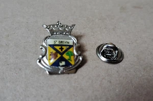 pin's blason / Saint Brévin (base argenté centre époxy) hauteur: 2,4 cm - Picture 1 of 1