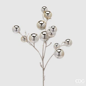 EDG Enzo De Gasperi Decoro Natale PalleMix Ramo X 12 H 53 Cm Light Gold - Imagen 1 de 1