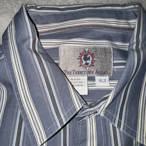 The Territory Ahead Button Up Shirt Mens XLT Stripe Long Sleeve - Picture 1 of 5