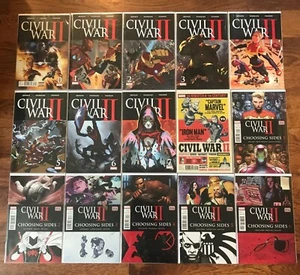 Civil War II #0–8 + Choosing Sides #1–6 Complete Full Runs Marvel High Grade - Picture 1 of 7