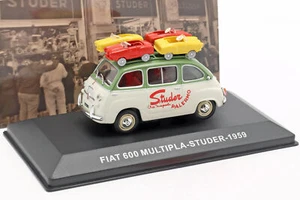 Fiat 600 Multipla Van Studer Baujahr 1959 grün / creme weiß 1:43 Altaya - Bild 1 von 1