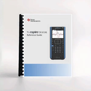 Texas Instruments Ti nspire CX CAS / CX CAS II calculator reference manual - Picture 1 of 1