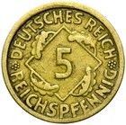 Deutsches Reich Weimarer Republik J. 316 Münze 5 Reichspfennig 1926 E - SELTEN !