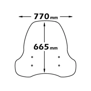 Isotta transparent windscreen Kymco Sento 50 2009-2013 - Picture 1 of 5