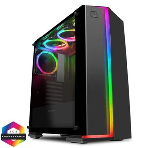 AMD Quad Core A8 9600 16GB 1TB Home Office Desktop PC Computer Windows 10 C RED - Picture 1 of 1