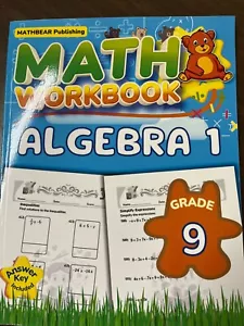 MathBear Publishing Algebra 1 Workbook - New - Imagen 1 de 1