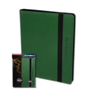 Case of 6 BCW Green CCG Gaming Card Pro-Folio 9-Pocket LX Leatherette Albums - Picture 1 of 2