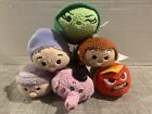 Lot Of 6 Used Disney Tsum Tsum Plushes - Inside Out, Frozen, Ect.