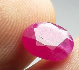 2.55 carat Beautiful red ruby faceted Gemstone from jagdalik AFGHANISTAN. - Picture 1 of 11