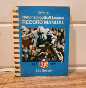 Official National Football League Record Manual 52nd Season 1971 - Bild 1 von 5