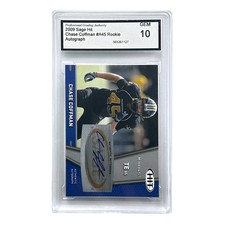 2009 SAGE Hit Auto Gold /250 Chase Coffman #A45 Rookie Auto RC PGA 10