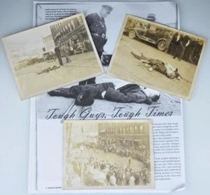 AL BRADY PUBLIC ENEMY #1 & C. SHAFFER FOTOS MUERTAS A TIROS BANGOR MAINE 12 DE OCTUBRE DE 1937 - Imagen 1 de 11