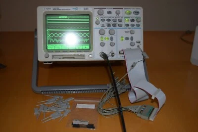 Agilent 54621D 60MHz 200MS/s Digital Mixed Signal Oscilloscope +Pods +Grabbers - Image 1 of 2