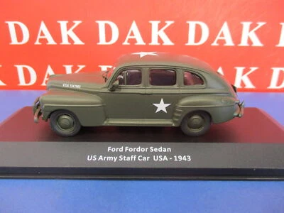 Die cast 1/43 Modellino Auto Ford Fordor Sedan US Army Staff Car USA 1943 - Immagine 1 di 4