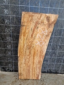 LIVE EDGE CHERRY SLAB KILN DRIED HARDWOOD (828) 850x300-360 x50mm - Picture 1 of 11