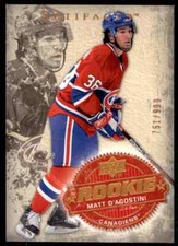 2008-09 UPPER DECK ARTIFACTS MATT D'AGOSTINI ROOKIE 751/999 MONTREAL CANADIENS