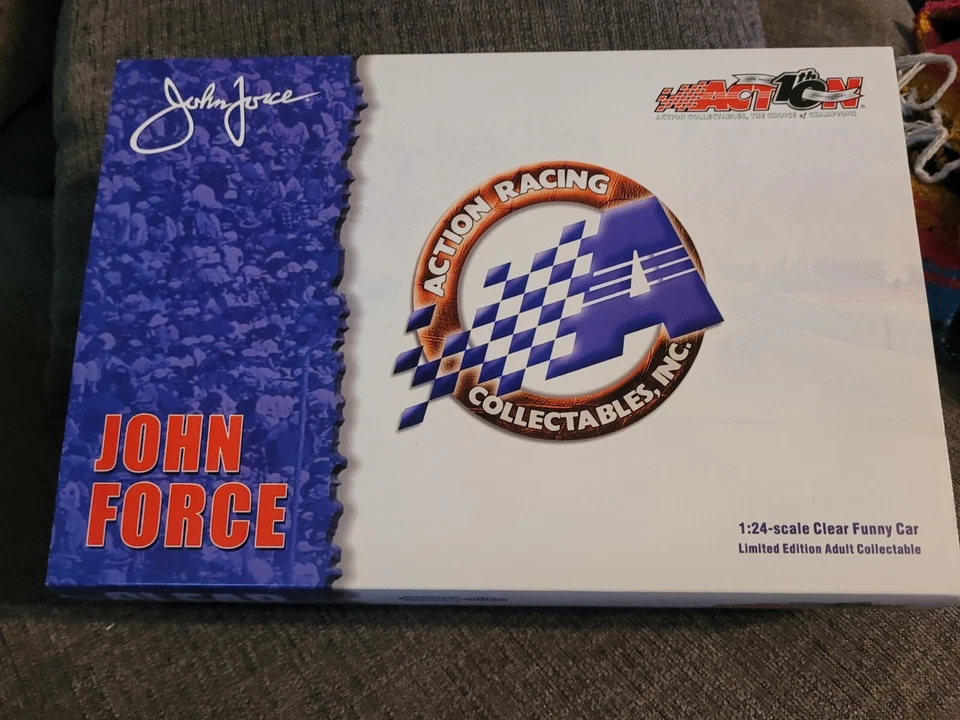 Action NHRA John Force Castrol GTX 2002 Clear Ford Mustang Funny Car RARE 1 24