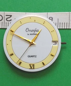 Shiojiri VX42E Quartz Movement, Omorfia Dial,3 Gold Hands. Sets &Runs. Quickdate - Picture 1 of 4