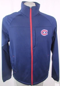 Chaqueta deportiva Montreal Canadiens GIII para hombre con logotipo pequeño cremallera completa NHL en azul marino - Imagen 1 de 8