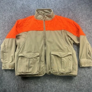 Cabellas Field Jacket Mens XXL Tan Orange Removable Fleece Lining Small Game - Picture 1 of 15