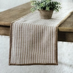 Corredor de mesa trenzado de yute natural 13 X 90 pulgadas reversible Kirklands - Imagen 1 de 11