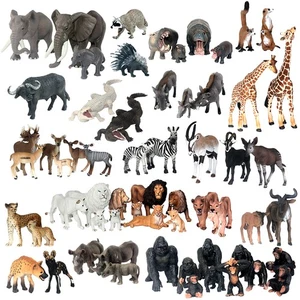 African Jungle Safari Animals Toy Figure Realistic Plastic Figurine Set - Bild 1 von 176