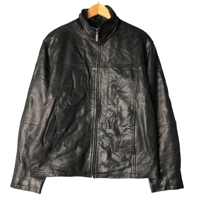 Vintage Boston Harbor stand-collar leather jacket size S (men's) - Image 1 of 4