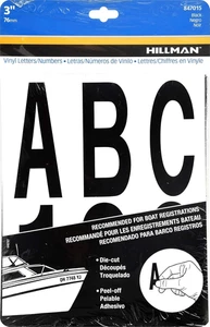 847015 Black Die-Cut Letters/Numbers Kit, 3-Inch - Picture 1 of 12