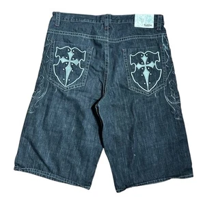Baggy Southpole Premium Jorts Size 42 Baggy Wide Leg Retro HipHop Grunge Emo Y2K - Picture 1 of 20