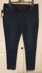 THOMAS COOK Womens Carrie High Waist Skinny Jeans, Colour Indigo Size 18 30" Leg - Picture 1 of 18