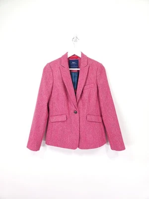 Boden Jacket Size 10 R Pink Moon Tweed Herringbone Parade Country Hacking Blazer - Image 1 of 4