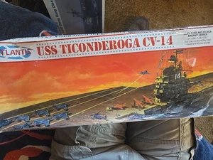 Atlantis Models Model Kit USS Ticonderoga CV-14 (1/500 Scale) SW (New) - Picture 1 of 1