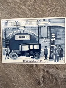 TARJETA VILBO VINTAGE Villeroy & Boch PORCELANA POSTAL Shell Gas 1985 W. Alemania - Imagen 1 de 4