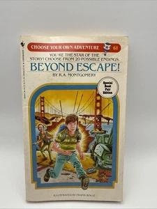 Rare Choose Your Own Adventure #61 Beyond Escape! CYOA Special Book Fair Edition - Imagen 1 de 11