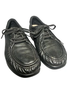 SAS Women’s Size 10 Black Leather Comfort Shoes Lace Up San Antonio Shoes - Picture 1 of 7