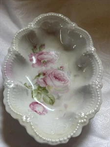 Vintage Relish Schale Schale Made by Leuchtenburg, Germany Porzellan gewellter Rand - Bild 1 von 12