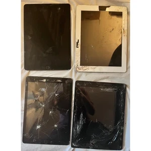 Lot of 4 Apple ipad NOT WORKING for parts (UNTESTED) - Photo 1/17