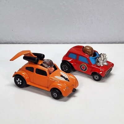 LESNEY MATCHBOX SUPERFAST MINI HA HA & FLYING BEETLE ORANGE 1972 & 1975 - Image 1 of 4