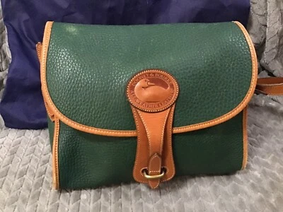 Bolsa de ombro Dooney & Bourke verde - couro para todas as condições climáticas seixo (corte de alça) - Imagem 1 de 4